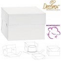 BOX SCATOLA ALTA PORTA TORTA IN CARTONE "DECORA"