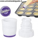 NOVITA' PUNTA DA RIEMPIMENTO Wilton - DOSATORE PER IMPASTI MUFFIN - CUPCAKE