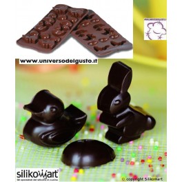 STAMPO CIOCCOLATINI IN SILICONE EASTER della linea Easy Choc di SILIKOMART