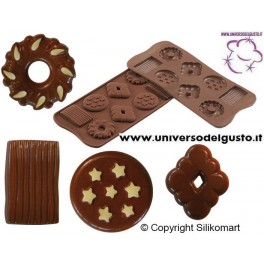 STAMPO CIOCCOLATINI IN SILICONE BISCOTTI della linea Easy Choc di SILIKOMART