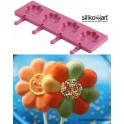 STAMPO IN SILICONE EASY POP per LOLLI POP DAISY - MARGHERITA + 30 BASTONCINI di SILIKOMART