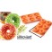 STAMPO IN SILICONE 6 DONUTS CIAMBELLE LINEA FANCY & FUNCTION di SILIKOMART SF170