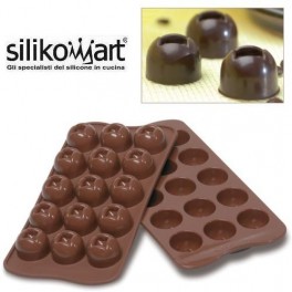 STAMPO CIOCCOLATINI IN SILICONE IMPERIAL (15 semisfere Ø 28 h 20 mm) della linea Easy Choc di SILIKOMART STAMPO CIOCCOLATINI IN SILICONE IMPERIAL (15 semisfere Ø 28 h 20 mm) della linea Easy Choc di SILIKOMART