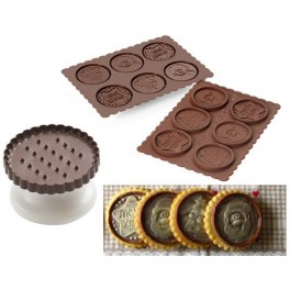 KIT WHOOPIES TAPPETINO + 24 SAC'A POCHE - WONDER CAKE SILIKOMART