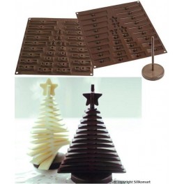 STAMPO 3D TREE CHOC - ALBERO DI NATALE 3D DI CIOCCOLATO IN SILICONE di SILIKOMART IN GIFT BOX STAMPO 3D TREE CHOC - ALBERO DI NATALE 3D DI CIOCCOLATO IN SILICONE di SILIKOMART IN GIFT BOX