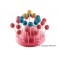 ESPOSITORE PER CAKE POPS, EASY POPS, FINGER SU STECCO E EASY CREAM MINI SU STECCO FUCSIA IN GIFT BOX SILIKOMART