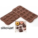 STAMPO CIOCCOLATINI IN SILICONEN.15 CHOCO BUTTONS - BOTTONI della linea Easy Choc di SILIKOMART