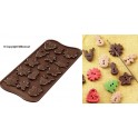 STAMPO CIOCCOLATINI IN SILICONE XMAS BUTTONS NATALE SCG 41 - della linea Easy Choc di SILIKOMART