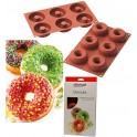 STAMPO IN SILICONE 6 DONUTS CIAMBELLE LINEA PROFESSIONAL di SILIKOMART