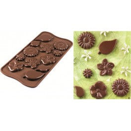 STAMPO CIOCCOLATINI IN SILICONE Choco Garden SCG 44 - della linea Easy Choc di SILIKOMART