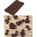 STAMPO CIOCCOLATINI IN SILICONE Choco Melody SCG 43 - della linea Easy Choc di SILIKOMART