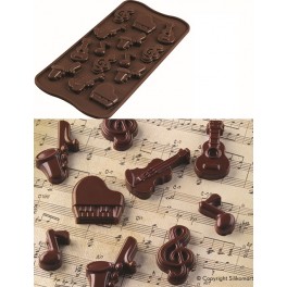 STAMPO CIOCCOLATINI IN SILICONE Choco Melody SCG 43 - della linea Easy Choc di SILIKOMART