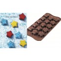 STAMPO CIOCCOLATINI IN SILICONE Winter Stars SCG 45 - della linea Easy Choc di SILIKOMART